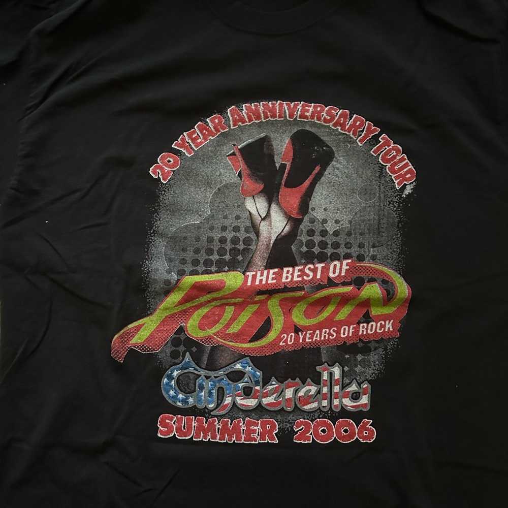 Poison 20 Year Anniversary Tour Black T-Shirt